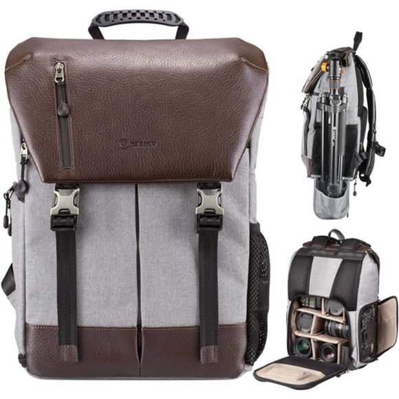 Camera Backpack Waterproof Camera Bag Waterproof Certified IPX5 Large Capacity - Picture 1 of 7